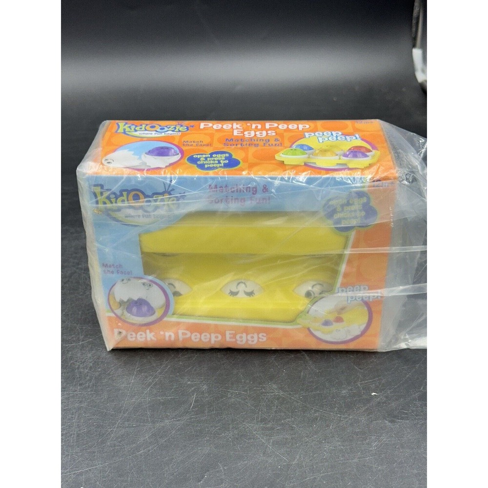Kidoozie PEEK 'N PEEP EGGS Matching & Sorting Fun New in Sealed Box 2013 Easter